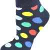 Sierra Socks Women's Low Cut Colorful Funny Polka Dots Combed Cotton Socks. -OnDisplay store Belk 1046