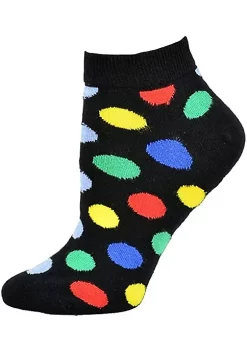Sierra Socks Women's Low Cut Colorful Funny Polka Dots Combed Cotton Socks. -OnDisplay store Belk 1048