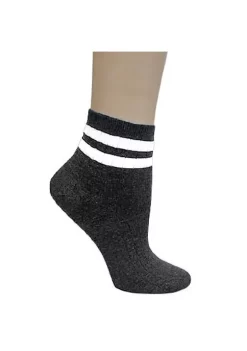 Sierra Socks Unisex Rayon from Bamboo Quarter Hi Socks 3 Pack (Charcoal, 3 Pairs) -OnDisplay store Belk 1082