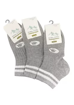 Sierra Socks Unisex Rayon from Bamboo Quarter Hi Socks 3 Pack (Charcoal, 3 Pairs) -OnDisplay store Belk 1084