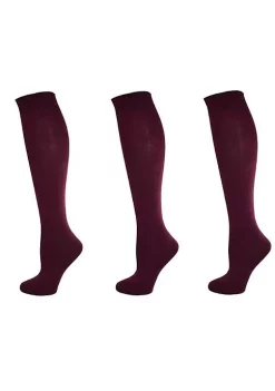 Sierra Socks Turn Cuff Organic Cotton Seamless Toe 3 pair Pack -OnDisplay store Belk 1098