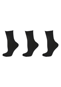 Sierra Socks Turn Cuff Organic Cotton Seamless Toe 3 pair Pack -OnDisplay store Belk 1101