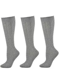 Sierra Socks Turn Cuff Organic Cotton Seamless Toe 3 pair Pack -OnDisplay store Belk 1108