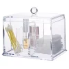 OnDisplay Acrylic Cotton Swab/Pad Cosmetics Organizer