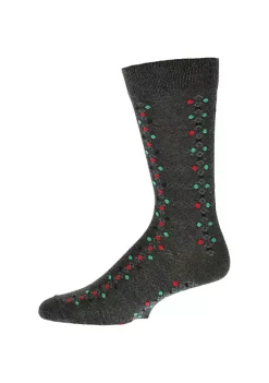 Sierra Socks Men's Dress Casual Geometric Pattern Crew Socks -OnDisplay store Belk 1127
