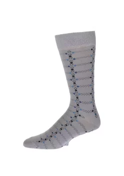 Sierra Socks Men's Dress Casual Geometric Pattern Crew Socks -OnDisplay store Belk 1130