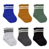 Sierra Socks Newborn Unisex Cotton Ankle-Hi Socks with Stripes Assorted 6 Pair Pack -OnDisplay store Belk 1143