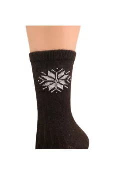 Sierra Socks Women's Snowflake Pattern Soft Acrylic Crew Socks -OnDisplay store Belk 1157