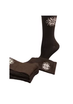 Sierra Socks Women's Snowflake Pattern Soft Acrylic Crew Socks -OnDisplay store Belk 1159