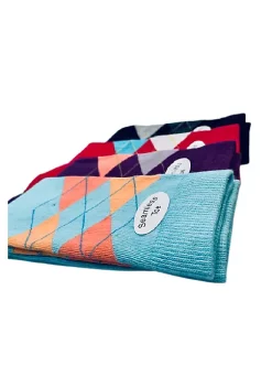 Sierra Socks Women's Cotton Argyle Crew Socks -OnDisplay store Belk 1166