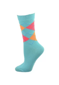Sierra Socks Women's Cotton Argyle Crew Socks -OnDisplay store Belk 1170