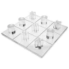 OnDisplay 3D Luxe Acrylic Tic Tac Toe Set - Luxury Executive Desktop Board Game (Clear) -OnDisplay store Belk 12