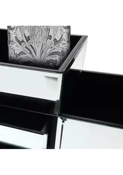 OnDisplay Emma 2 Drawer Tiered Mirrored Glass Makeup/Jewelry Organizer - Mirror Beauty Station - Perfect for Vanity, Bathroom Counter, or Dresser (Silver) 11 OnDisplay Emma 2 Drawer Tiered Mirrored Glass Makeup/Jewelry Organizer - Mirror Beauty Station - Perfect for Vanity, Bathroom Counter, or Dresser (Silver) -OnDisplay store Belk 120