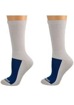 Sierra Socks Cotton Athletic Crew Cushioned 2 Pair Pack Performance Socks -OnDisplay store Belk 1242