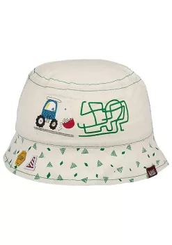 Sierra Socks Backhoe Loader Embroidery - Infant Boy Bucket Hat 0-18 Months
