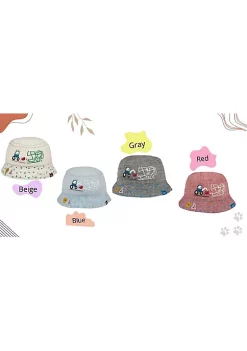 Sierra Socks Backhoe Loader Embroidery - Infant Boy Bucket Hat 0-18 Months -OnDisplay store Belk 1246