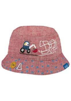 Sierra Socks Backhoe Loader Embroidery - Infant Boy Bucket Hat 0-18 Months -OnDisplay store Belk 1250