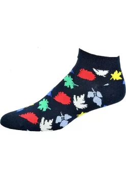 Sierra Socks Men's Leaf Pattern Ankle Cotton Socks -OnDisplay store Belk 1254