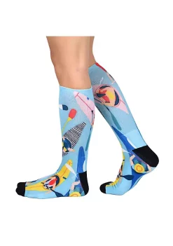 Sierra Socks Kayak Fever Pattern Unisex Socks, Kayak Fishing Socks, Comes in 1-Pair, 2 Pair & 3 Pair Pack -OnDisplay store Belk 1316