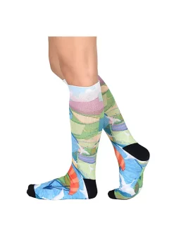 Sierra Socks Birds Eye View Pattern Unisex Socks, Colorful Paragliding Socks -OnDisplay store Belk 1383