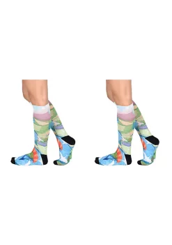 Sierra Socks Birds Eye View Pattern Unisex Socks, Colorful Paragliding Socks -OnDisplay store Belk 1388