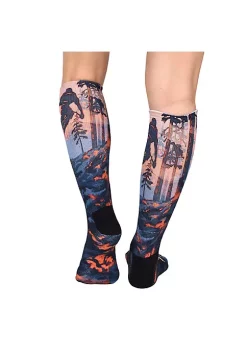 Sierra Socks Mud Bike Pattern Unisex Socks -OnDisplay store Belk 1401