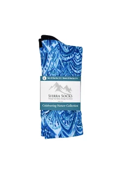 Sierra Socks Blue Dream Pattern Unisex Socks - XL-Men Shoe Size (13+) / Buy 2 pr. -OnDisplay store Belk 1418