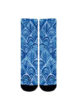 Sierra Socks Blue Dream Pattern Unisex Socks - XL-Men Shoe Size (13+) / Buy 2 pr. -OnDisplay store Belk 1419