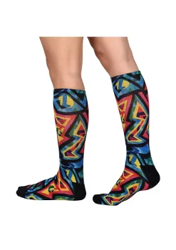 Sierra Socks Get Funky Pattern Unisex Socks - XL-Women Shoe Size (14+) / Buy 3 pr. -OnDisplay store Belk 1427