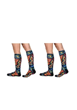 Sierra Socks Get Funky Pattern Unisex Socks - XL-Women Shoe Size (14+) / Buy 3 pr. -OnDisplay store Belk 1428