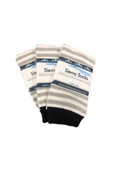 Sierra Socks Crew Stripe Cotton 2-Pr. Pack -OnDisplay store Belk 1430