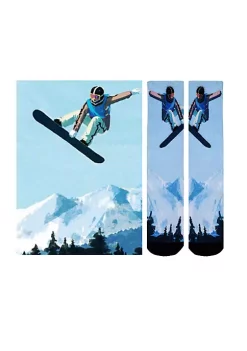 Sierra Socks Nature Sky High Pattern Unisex Socks, Available in 1 Pair, 2 Pair and 3 Pair Packs -OnDisplay store Belk 1444