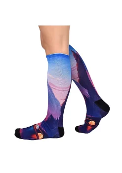 Sierra Socks Valley Camping Pattern Socks, Available in Men's and Women's Sizes -OnDisplay store Belk 1461