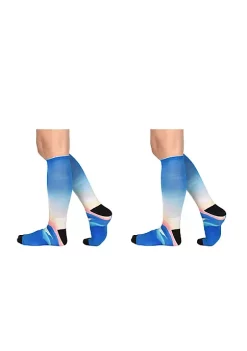 Sierra Socks Sunrise Pattern Unisex Socks - XL-Women Shoe Size (14+) / Buy 3 pr. -OnDisplay store Belk 1495