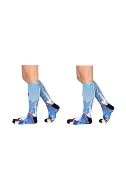 Sierra Socks Slippery Slopes Pattern Unisex Socks - Comes in a 1-pair, 2 Pair & 3 Pair Pack -OnDisplay store Belk 1516