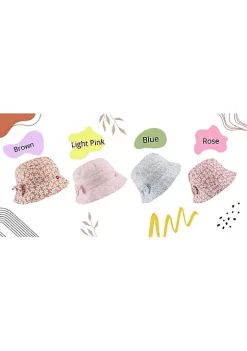 Sierra Socks Adorable Floral Print Old-Kids Cap Hat 4-8 Years -OnDisplay store Belk 1551