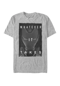 Marvel Avengers Avengers Endgame Iron Man Dark Poster Short Sleeve T-Shirt