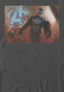 Marvel Avengers The Avengers Endgame Captain America Portrait Short Sleeve T-Shirt -OnDisplay store Belk 1600
