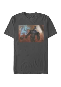 Marvel Avengers The Avengers Endgame Captain America Portrait Short Sleeve T-Shirt -OnDisplay store Belk 1601
