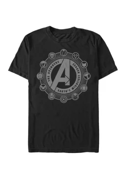 Marvel Avengers Big & Tall Marvel™ Avenger Emblems Graphic Short Sleeve T-Shirt -OnDisplay store Belk 1641