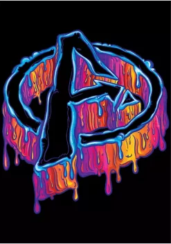 Marvel Avengers Melting Avengers Icon T-Shirt -OnDisplay store Belk 1664