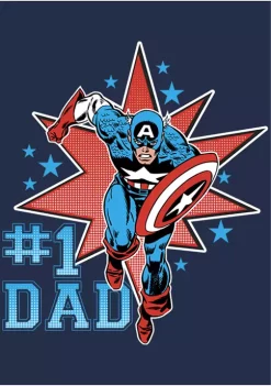 Marvel Avengers Number One Cap Graphic T-Shirt -OnDisplay store Belk 1688