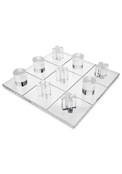OnDisplay 3D Luxe Acrylic Stacking Tower Puzzle Game - Tumbling Block Game (Clear/Opaque/Blk/White)