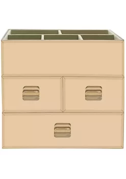 OnDisplay Miro 3 Drawer Tiered Mirrored Glass Makeup/Jewelry Organizer - Rose Gold 8 OnDisplay Miro 3 Drawer Tiered Mirrored Glass Makeup/Jewelry Organizer - Rose Gold -OnDisplay store Belk 170