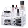 OnDisplay Cosmetic Makeup and Jewelry Storage Case Display - 4 Drawer Tiered Design - Perfect for Bathroom Counter, Vanity, or Dresser -OnDisplay store Belk 172