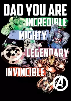 Marvel Avengers Big & Tall Marvel Avenger Dad Graphic Short Sleeve T-Shirt -OnDisplay store Belk 1745