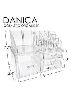 OnDisplay Cosmetic Makeup and Jewelry Storage Case Display - 4 Drawer Tiered Design - Perfect for Bathroom Counter, Vanity, or Dresser -OnDisplay store Belk 176