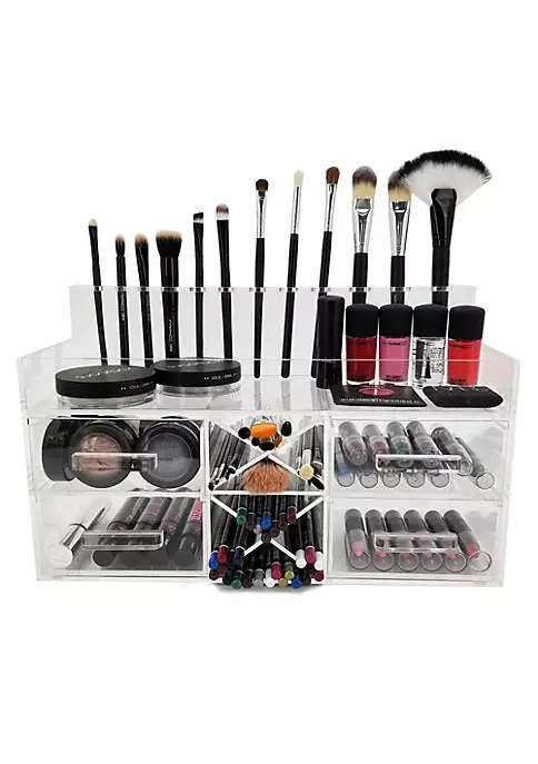 OnDisplay Acqua Luxury Handmade Acrylic Cosmetic/Makeup Organizer 4 OnDisplay Acqua Luxury Handmade Acrylic Cosmetic/Makeup Organizer - Image 2