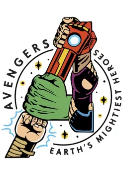 Marvel Avengers Boys 4-7 Avenger Hands Top -OnDisplay store Belk 1855