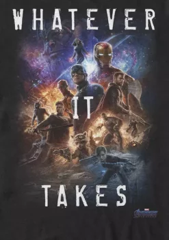 Marvel Avengers The Avengers Endgame Movie Poster Whatever It Takes Short Sleeve T-Shirt -OnDisplay store Belk 1863